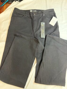 DG2 by Diane Gilman Black Bootcut Jeans